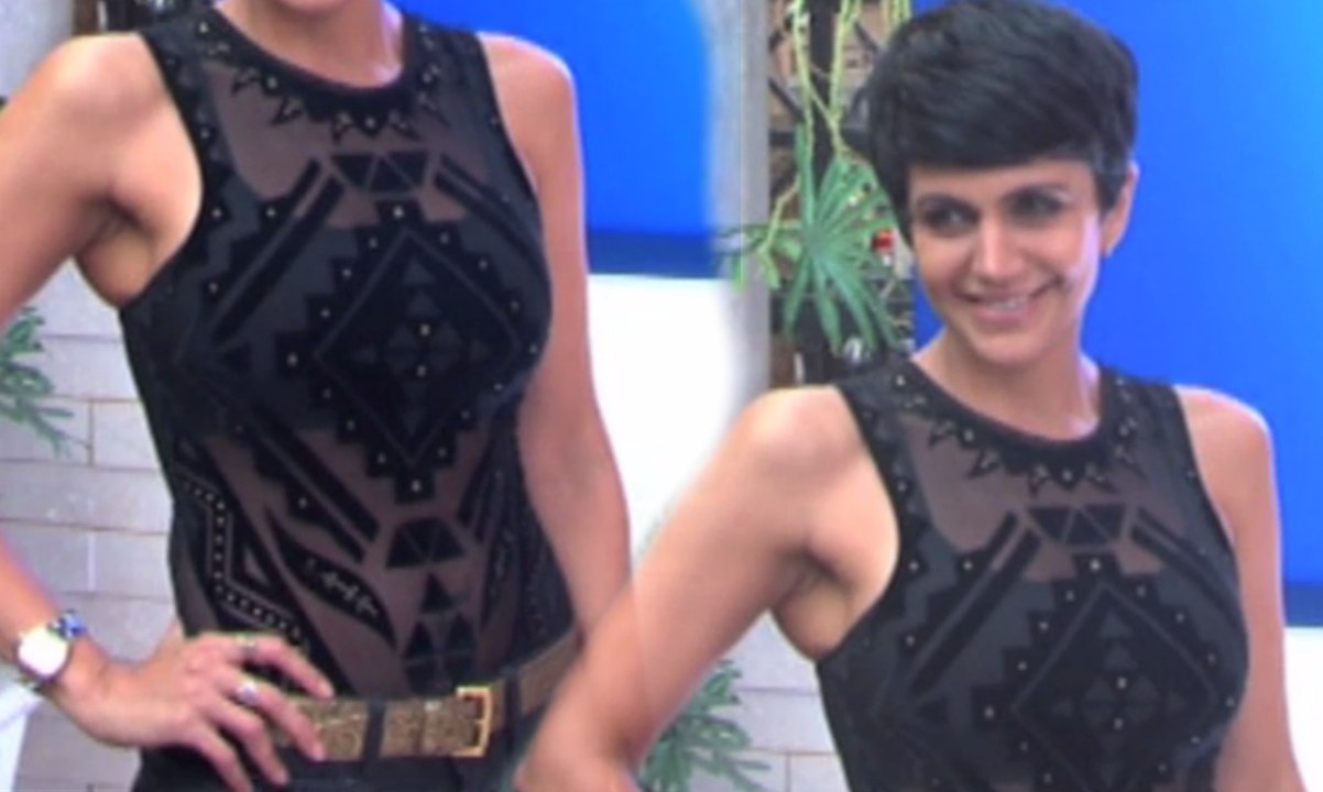 Mandira Bedi In See Through Top