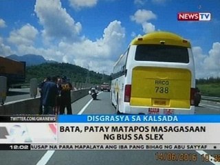 BT: Bata, patay matapos masagasaan ng bus sa SLEX