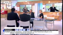 Clémentine Autain découvre en direct sur franceinfo une mesure de Jean-Luc Melenchon