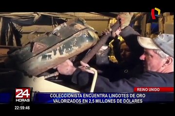 Coleccionista compró tanque y encontró más de US$ 2 millones en lingotes de oro