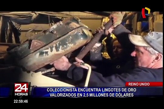 Coleccionista compró tanque y encontró más de US$ 2 millones en lingotes de oro