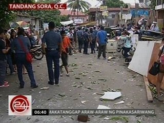 24 Oras: Mga residente ng gigibaing komunidad, nanlaban sa demolition team at mga pulis