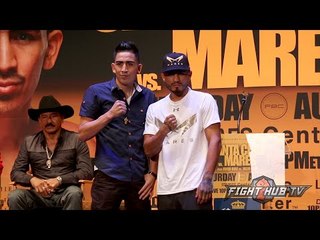 Leo Santa Cruz vs  Abner Mares Full Video- Complete Final Press Conference + Face Off