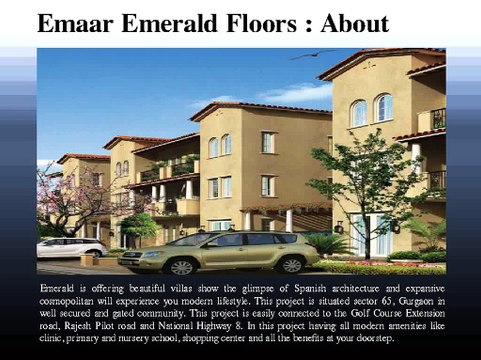 Emaar Emerald Floors Sector 65, Gurgaon