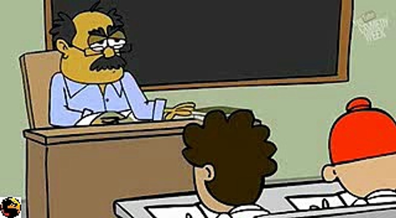 Donkey At The School Funny Video
