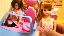 リカちゃん ミキちゃんマキちゃんと一緒にパパの運転でドライブ！パパの名前を初めて知ったよ！ ❤ お出かけ ごっこ 遊び トイキッズ 子供向け おもちゃ アニメ キッズ Toy