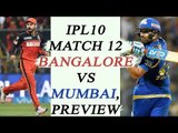 IPL 10: Virat Kohli declared fit, Bangalore vs Mumbai Match 12 PREVIEW | Oneindia News