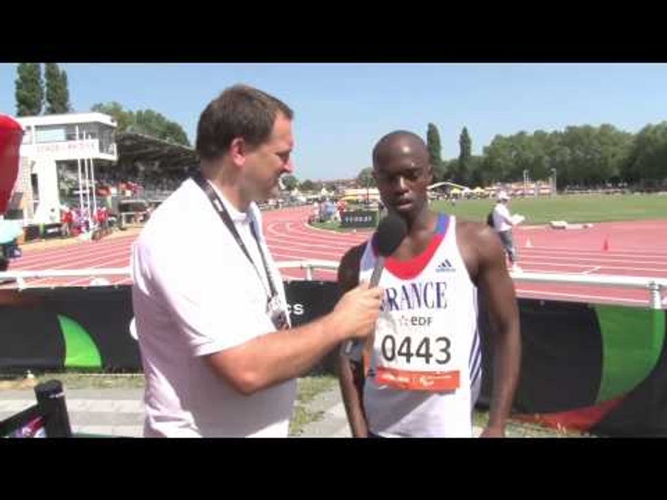 Interview: Clavel Kayitare men's 200m T42 semi-final - 2013 IPCAthletics World Championships Lyon