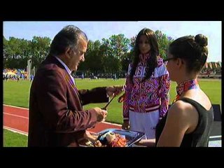 Athletics - women's long jump T20 Medal Ceremony - 2013 IPC AthleticsWorld Championships, Lyon