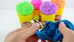 Foam Clay Surprise Eggs PlayGDGG doh Learn colors Hello Kitty Spider Ma
