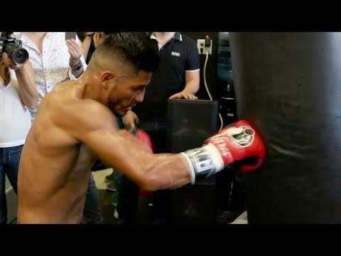 Leo Santa Cruz vs. Abner Mares full video- Complete Mares media workout