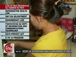 24 Oras: 728 na panukala, naisabatas sa termino ni PNoy