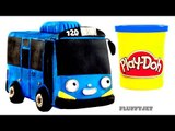 Tayo the Little Bus Play Doh Stop Motion 타요 꼬마버스 타요 주유소 Rogi & Tayo Bus Cartoon Animation 장난감