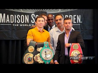 Gennady Golovkin vs. David Lemieux full video- COMPLETE New York press conference & face off video