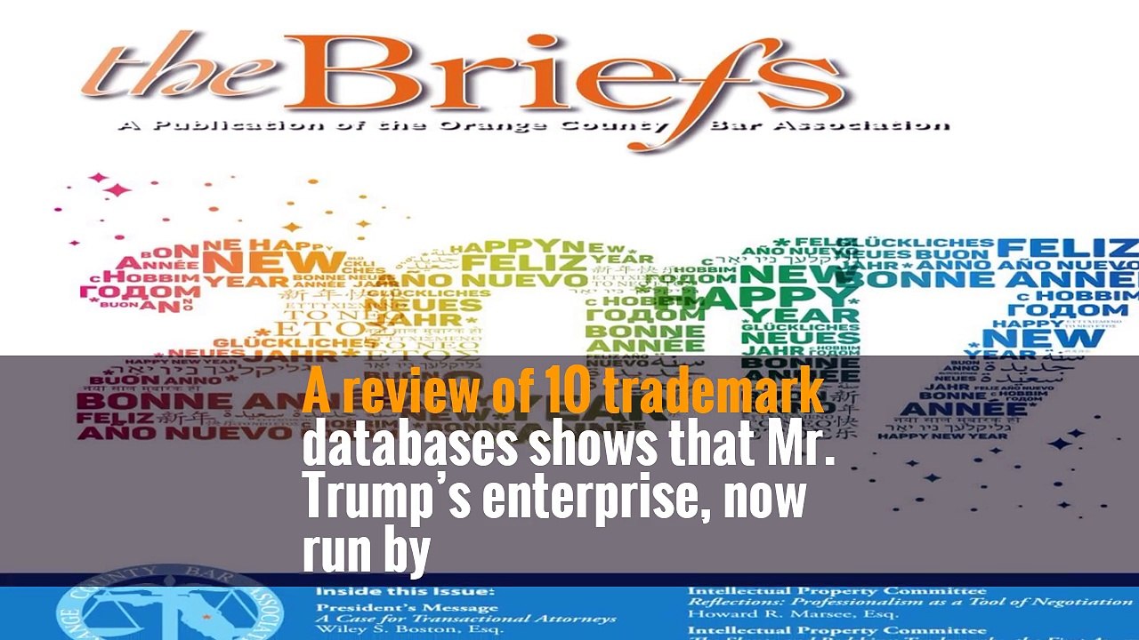 The legal question is whether new foreign trademark registrations