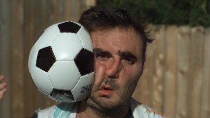 Soccer Ball To The Face In Super Slow Motion
