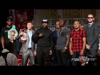 Floyd Mayweather vs. Andre Berto full video-Complete press conference & face off video