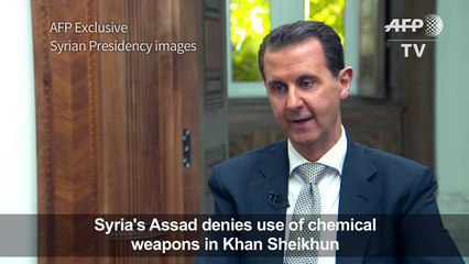 Syria's Assad denies use of chemical weapons