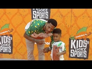 Derrick Rose Kids’ Choice Sports 2016 Orange Carpet