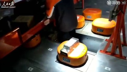 Une armée de robots au service de la livraison d'une cociété chinoise