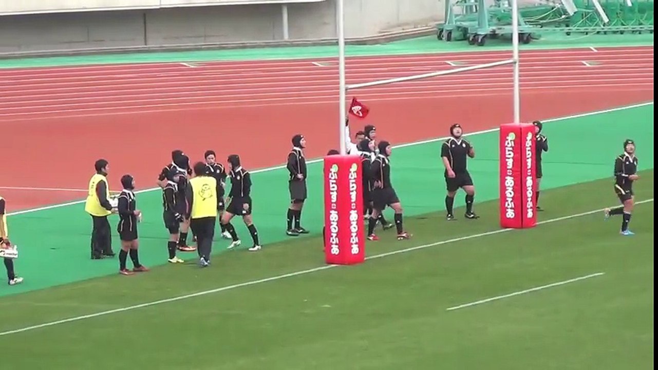 富山高専 VS 弓削商船高専 2014年1月4日 全国高専ラグビー大会