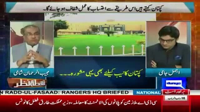 Mujeeb ur Rahman Shami Criticizes Imran Khan’s Decision Of Bringing Accountibility Chief Through High Court.