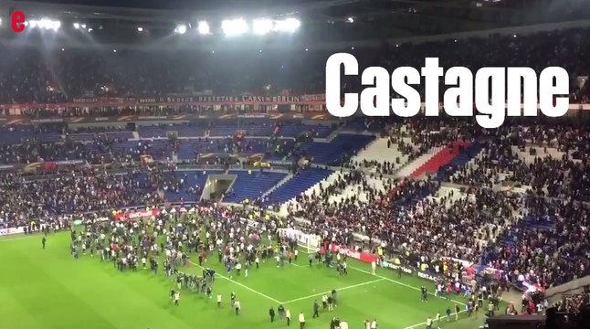Lyon-Besiktas: heurts entre supporters, pelouse envahie et match retardé