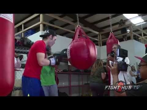 Julio Cesar Chavez Jr vs. Marcos Reyes full video- Chavez Jr media workout highlights