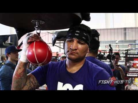 Chris Arreola vs. Fred Kassi full video- Arrerola media workout - PBC on CBS