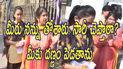 Manchu Lakshmi Fires on Media for touching and pushing in Tirumala | Rakul Preet Singh |