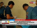 Mahigit 300 kawani ng SPD na sumalang sa surprise drug test kahapon, negatibo sa droga