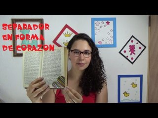 DIY Separador de hojas en forma de corazón