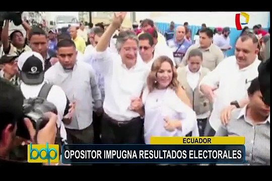 Ecuador: opositor impugna resultados electorales