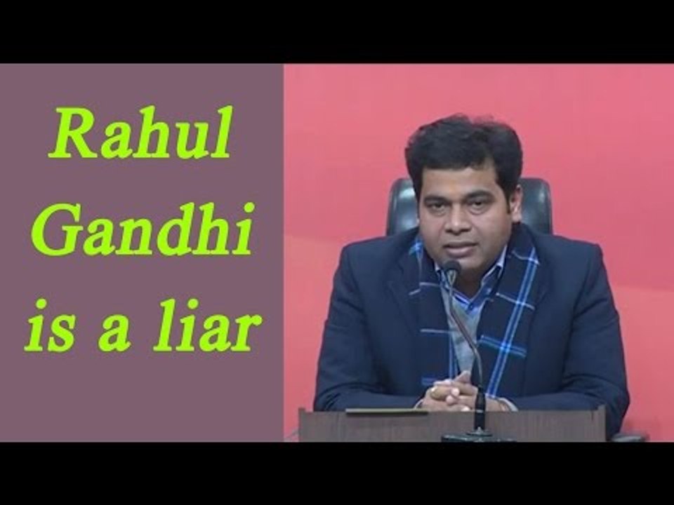 Rahul Gandhi is spreading lies, Congress has no moral right to lecture Modi Govt: BJP |Oneindia