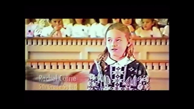 Rachel Corrie 5th grade speech