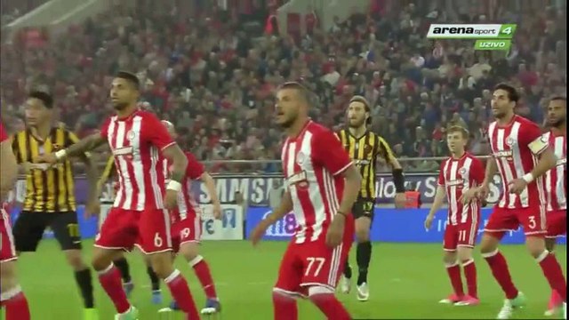 Το γκολ του Πατίτο Ροντρίγκεζ - Ολυμπιακός - ΑΕΚ 1-2 13.04.2017 (HD)