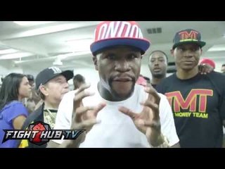 Floyd Mayweather "Looking forward to fighting in Sept; Opponent will take time"
