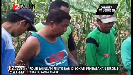 Polisi Lakukan Penyisiran di Lokasi Penembakan Teroris di Tuban
