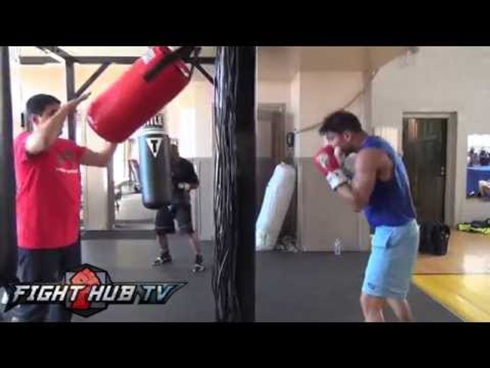 Timothy Bradley vs. Jessie Vargas full video- Erik Morales & Vargas workout video