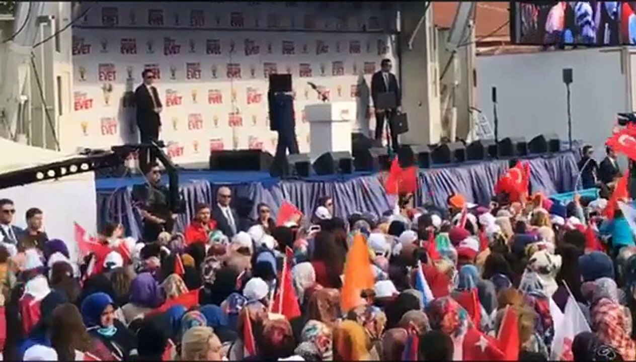 başbakan büyük konvoyla karşılandı