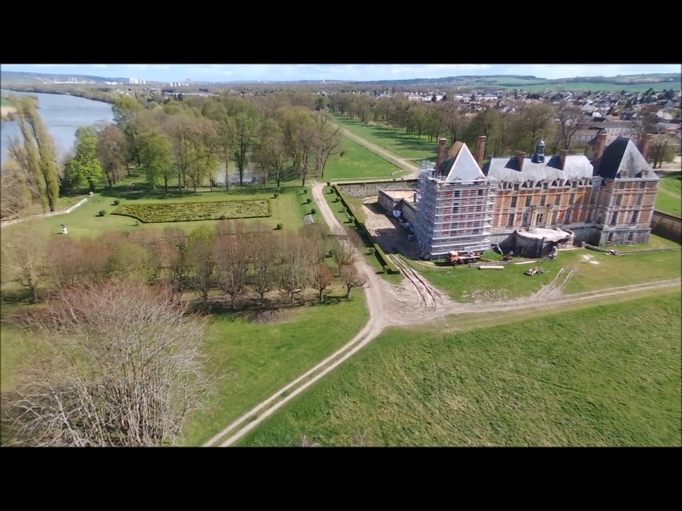 Chateau Rosny sur Seine - Vue aérienne