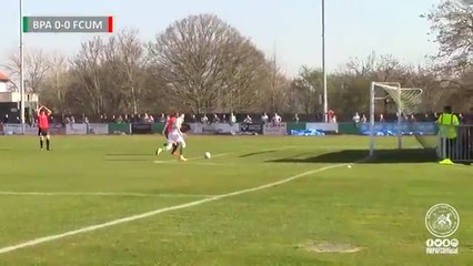 United Of Manchester's Defender Makes An Awesome Block vs Bradford!