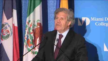 Almagro dice que la OEA no puede ser "neutral"