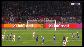 Klaassen D. (Penalty) GOAL - Ajax 1-0 Schalke 13.04.2017 HD