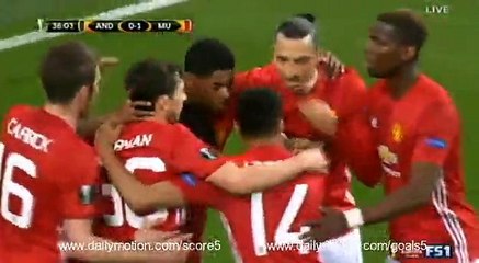 Henrikh Mkhitaryan Goal Anderlecht 0 - 1 Manchester United Europa League 13-4-2017