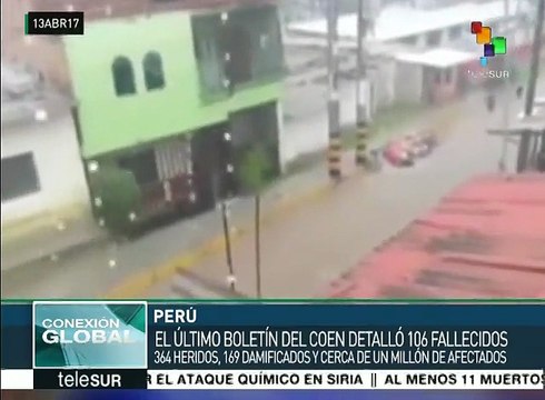 Autoridades de Perú ofrecen balance de las afectaciones por lluvias