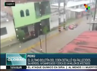 Autoridades de Perú ofrecen balance de las afectaciones por lluvias