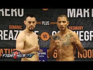 Robert Guerrero vs. Aron Martinez Full Video- Complete weigh in & face off