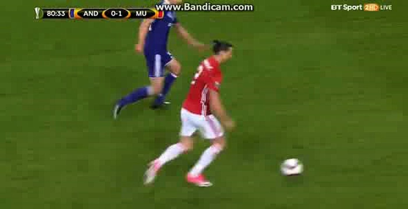 Marouane Fellaini Amazing Shot HD - Anderlecht 0-1 Manchester United - 13.04.2017