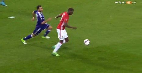 Paul Pogba 100% Chance HD - Anderlecht 0-1 Manchester United - 13.04.2017